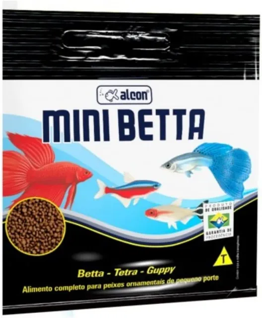 Alcon Mini Betta 10 g, alimento em grânulo para peixe betta