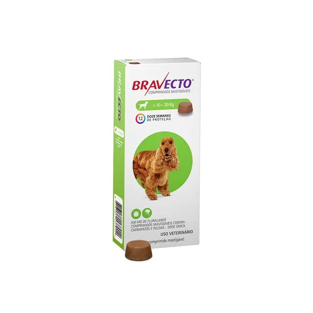 Bravecto comprimido mastigável de 500 mg