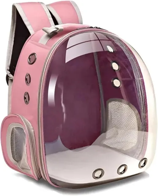 Mochila de Transporte Pet Kirk Astronauta com visão panorâmica