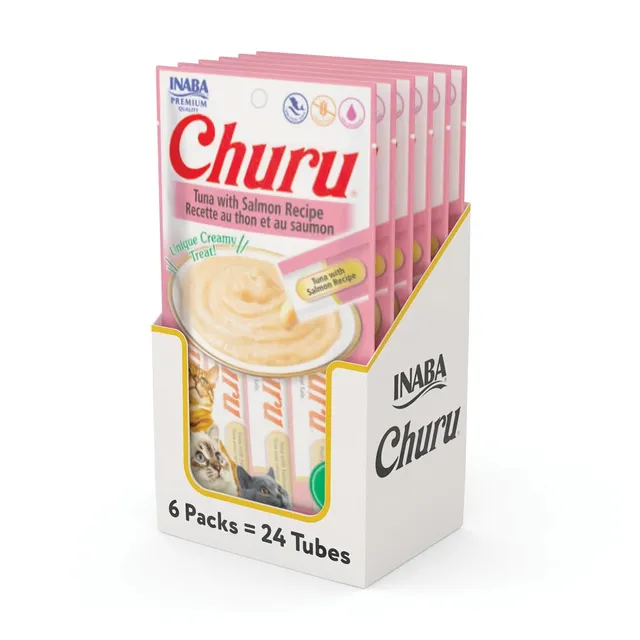 Churu Display Atum com Salmão 24 tubos