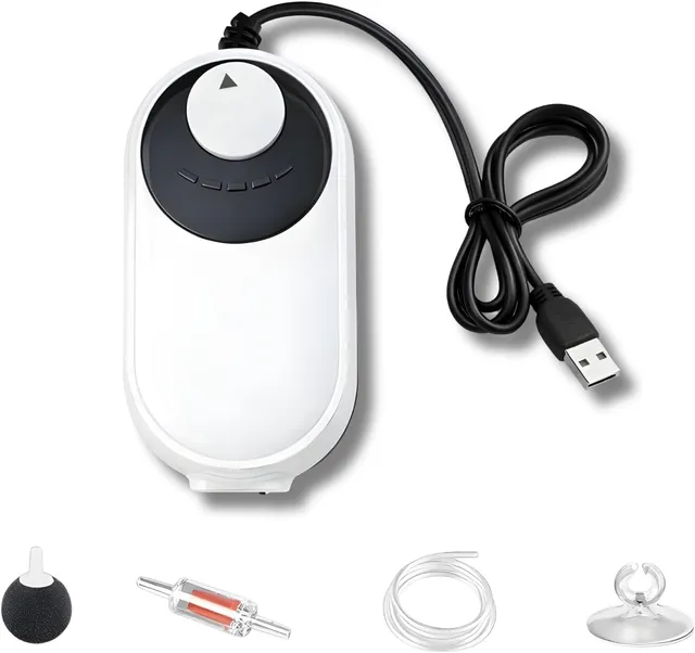 Compressor de ar USB para aquário com duas saídas