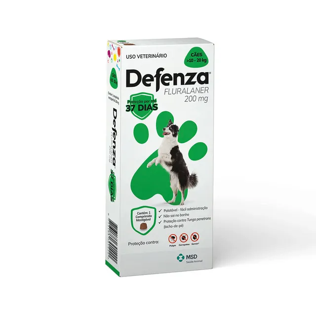 Defenza comprimido mastigável de 200 mg