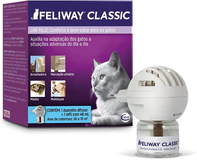 Feromônio e Feliway: o gato que faz xixi fora da caixa