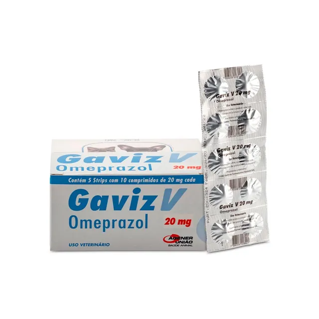 Caixa de Gaviz Omeprazol 20 mg com 10 comprimidos