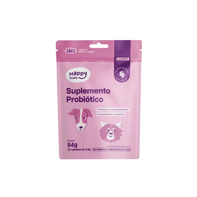 Suplemento Happy Flora Probiótico para Cães