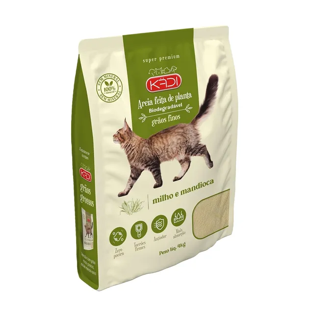 Areia de milho ou mandioca para gatos: vale a pena trocar?