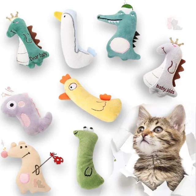 Kit 5 Ratinhos de Pelúcia com Catnip
