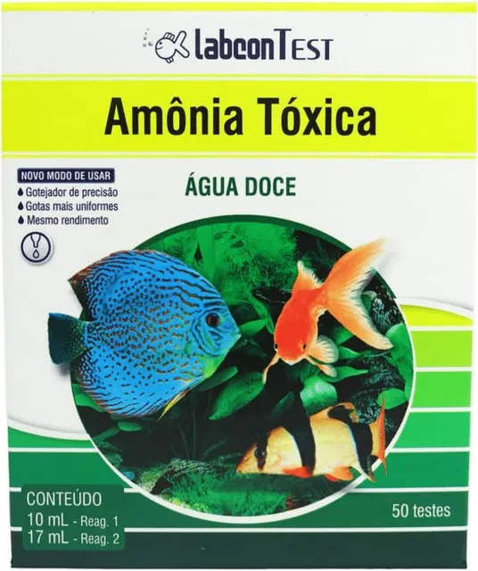 LABCON TEST AMÔNIA TÓXICA Água Doce 50 Testes