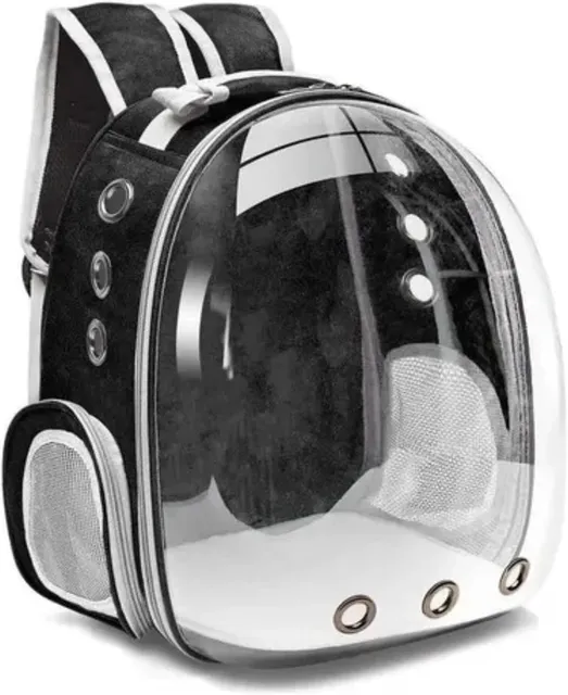 Mochila pet astronauta com cápsula panorâmica