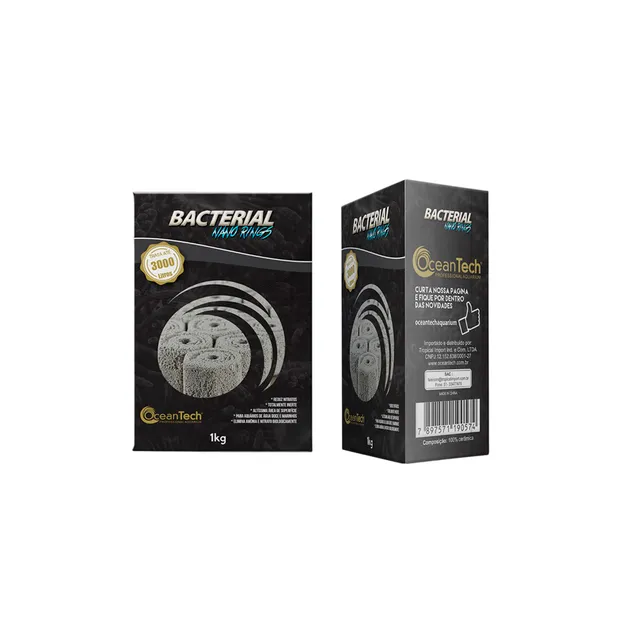 Ocean Tech Mídia Biológica Nano Rings Bacterial 1kg