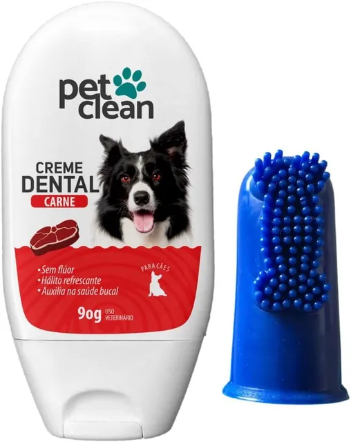 Pet Clean Creme Dental com Dedeira