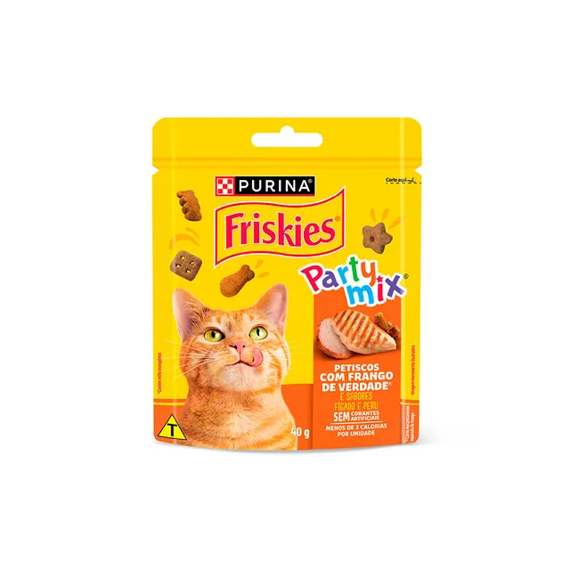 Petisco Friskies Sabor Frango para Gatos 40g