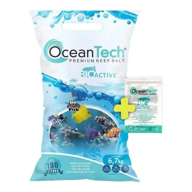 Sal Ocean Tech Bio Active Aquário Marinho 6,7kg