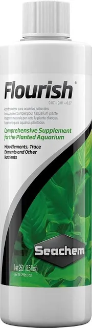 Seachem Flourish fertilizante líquido de 250 ml para aquários plantados