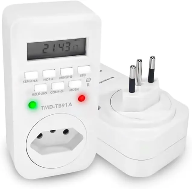 Timer Temporizador Digital Bivolt com Visor LCD
