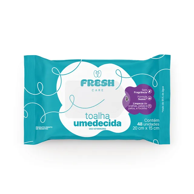 Toalha Umedecida Fresh Care para Cães