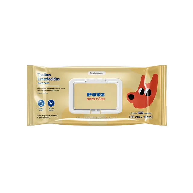 Toalhas Umedecidas Petz para Cães e Gatos