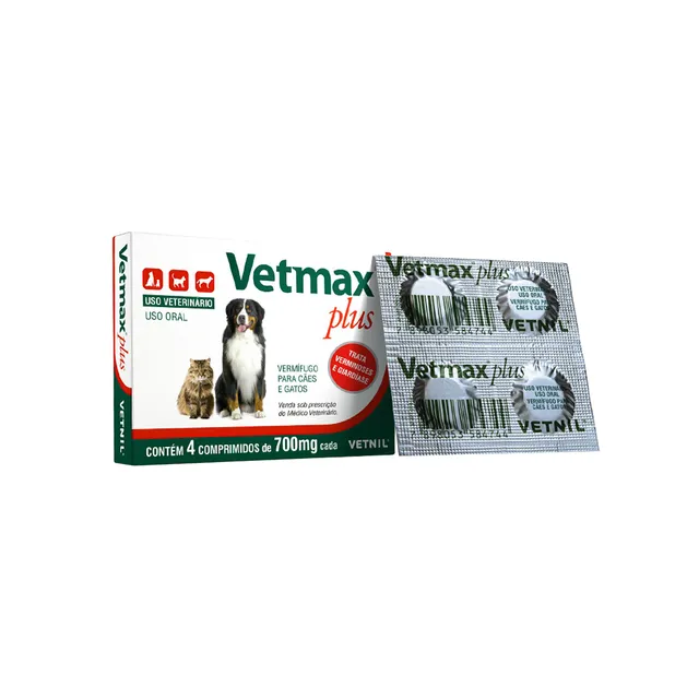 Vermífugo Vetnil Vetmax Plus