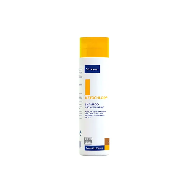 Shampoo Virbac Ketochlor para cães