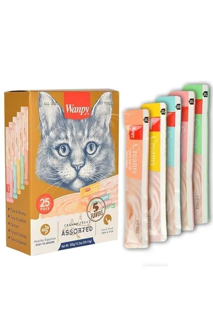 Wanpy Creamy Sabores Sortidos 25 tubos